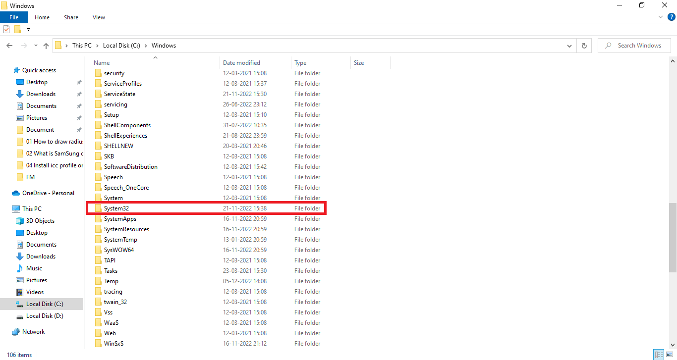 Click on the System 32 folder. How to Install ICC Profile on Windows 10