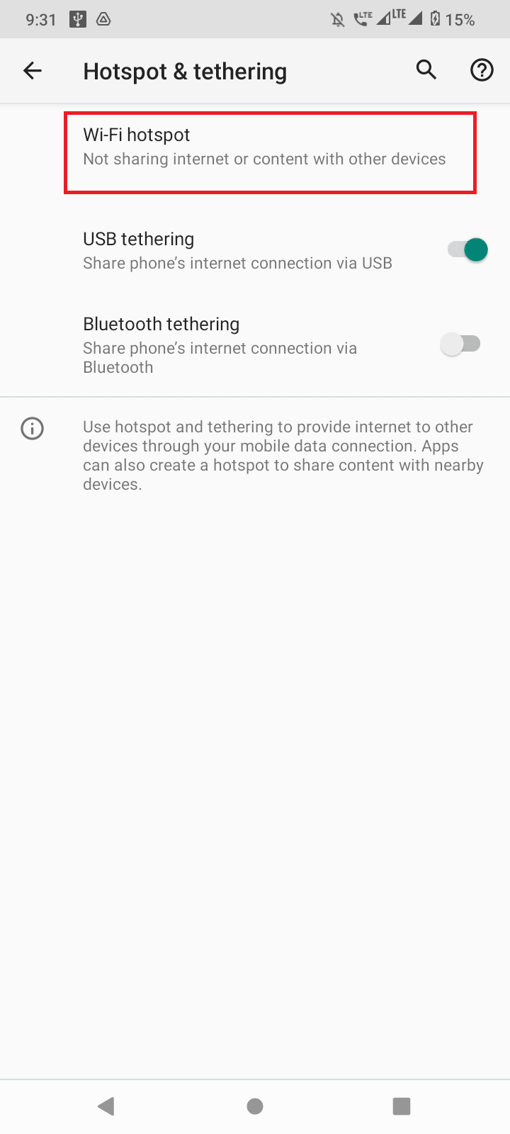 tap on wifi hotspot