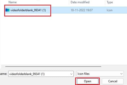 Select the icon file and click on Open. How to Change Folder Color in Windows 10