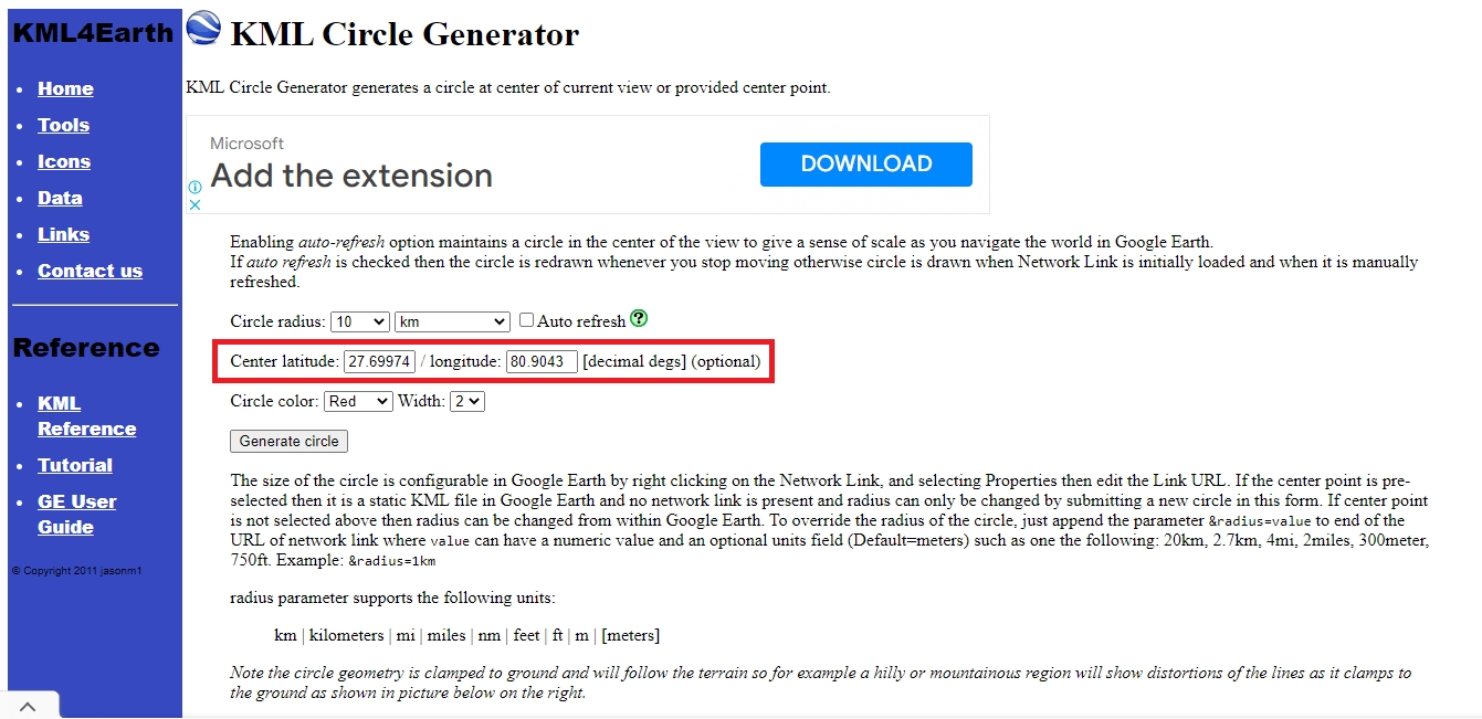 Copy and paste the latitude and longitude details from the Google Map. How to Draw Radius on Google Maps App