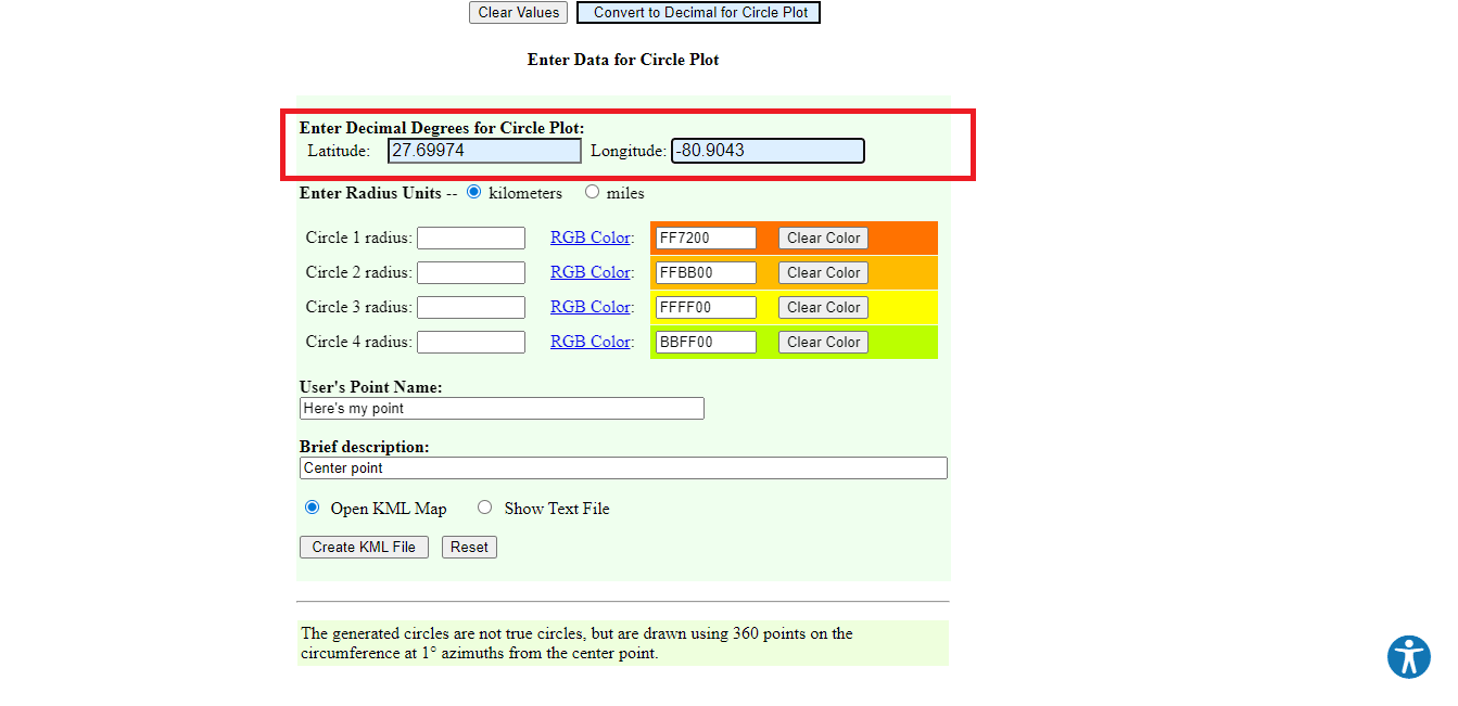Scroll down the website to paste the latitude and longitude details. How to Draw Radius on Google Maps App