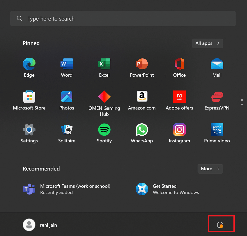click on the Power option. Fix Outlook Error This Item Cannot Be Displayed in Reading Pane