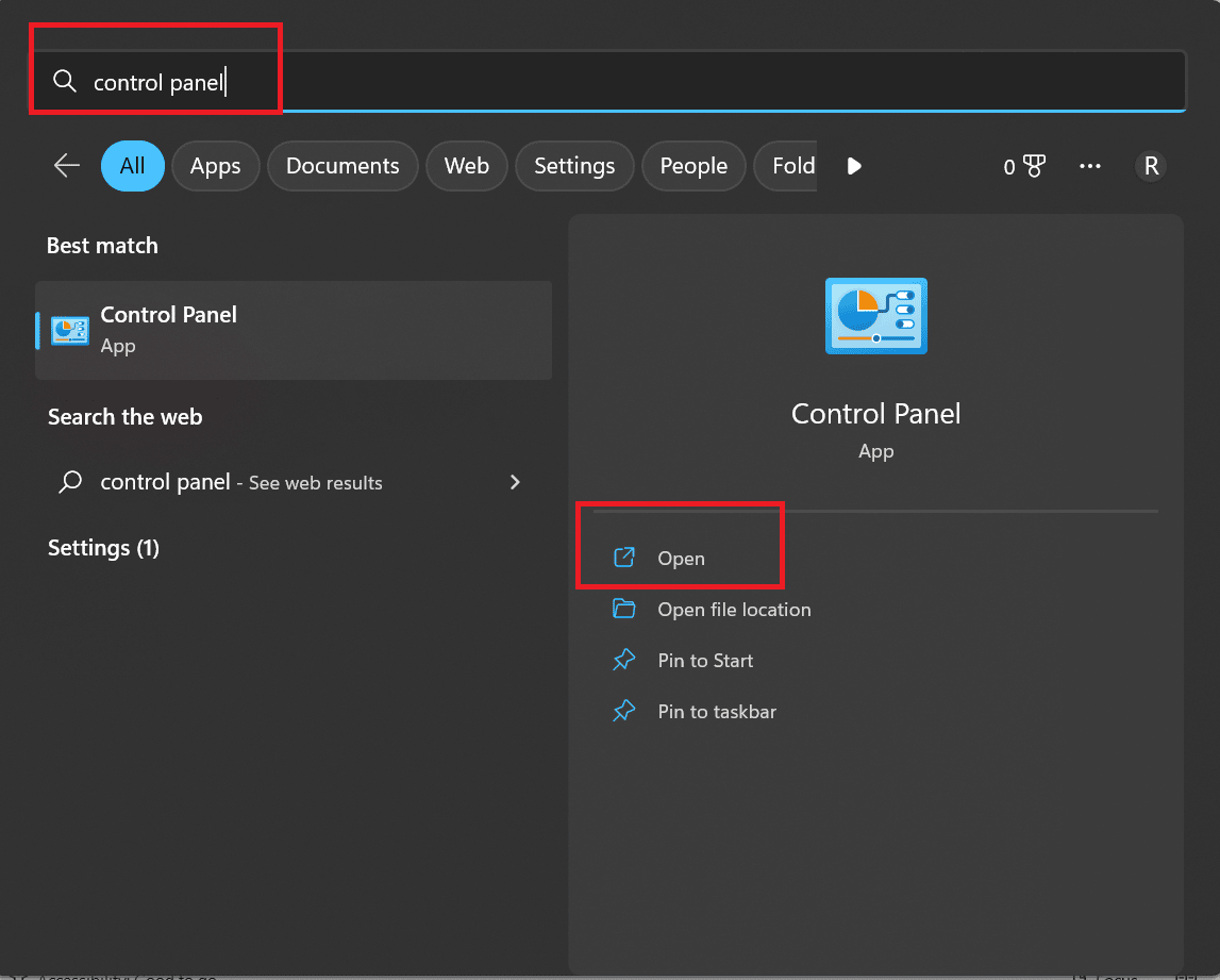 open control panel. Fix Outlook Error This Item Cannot Be Displayed in Reading Pane