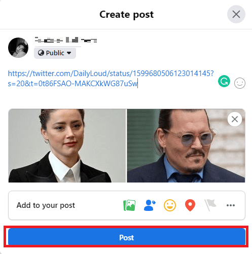 click Post to post tweets to Facebook. How to Share Twitter Post on Facebook