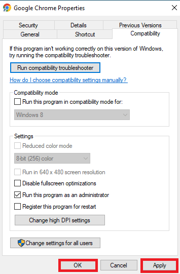 click on Apply and then OK. 12 Ways to Fix Google Chrome High CPU and Memory Usage on PC