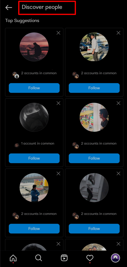 Here you can see the people who have synced their accounts to the numbers that you have in your contacts.