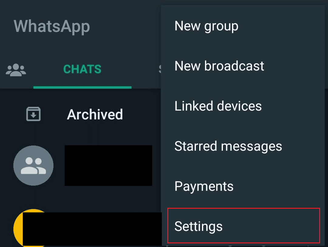 Tap on the three-dotted icon - Settings from the top right corner