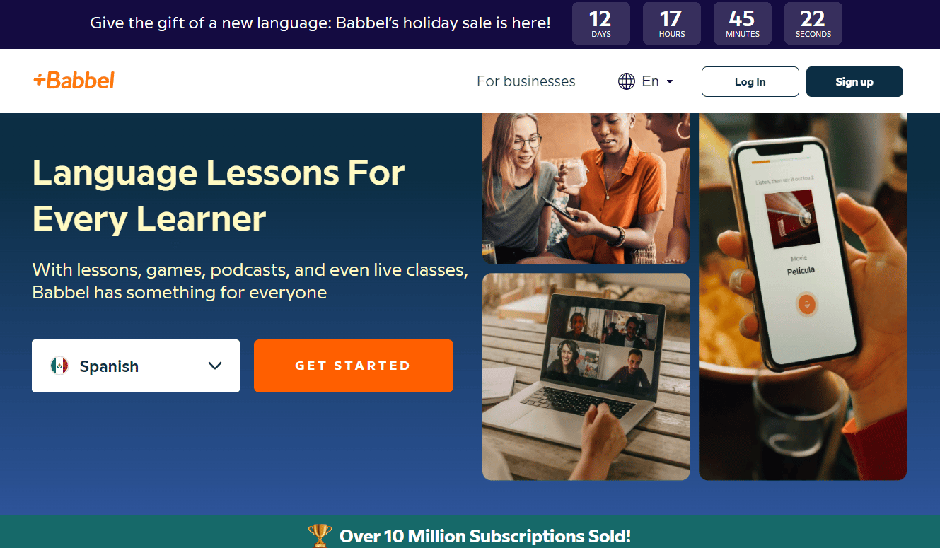 Babbel website | how does Babbel language app work