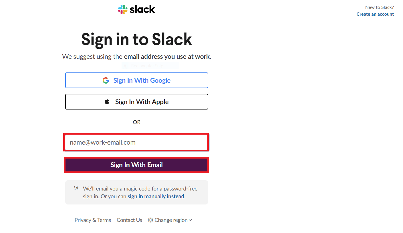 log in using login credentials. 