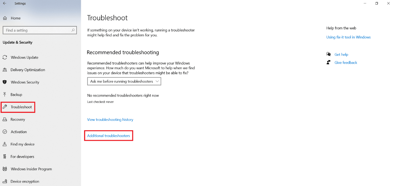 Select Troubleshoot from the left panel and click on Additional troubleshooters - How to Type Backwards in Keyboard?7 