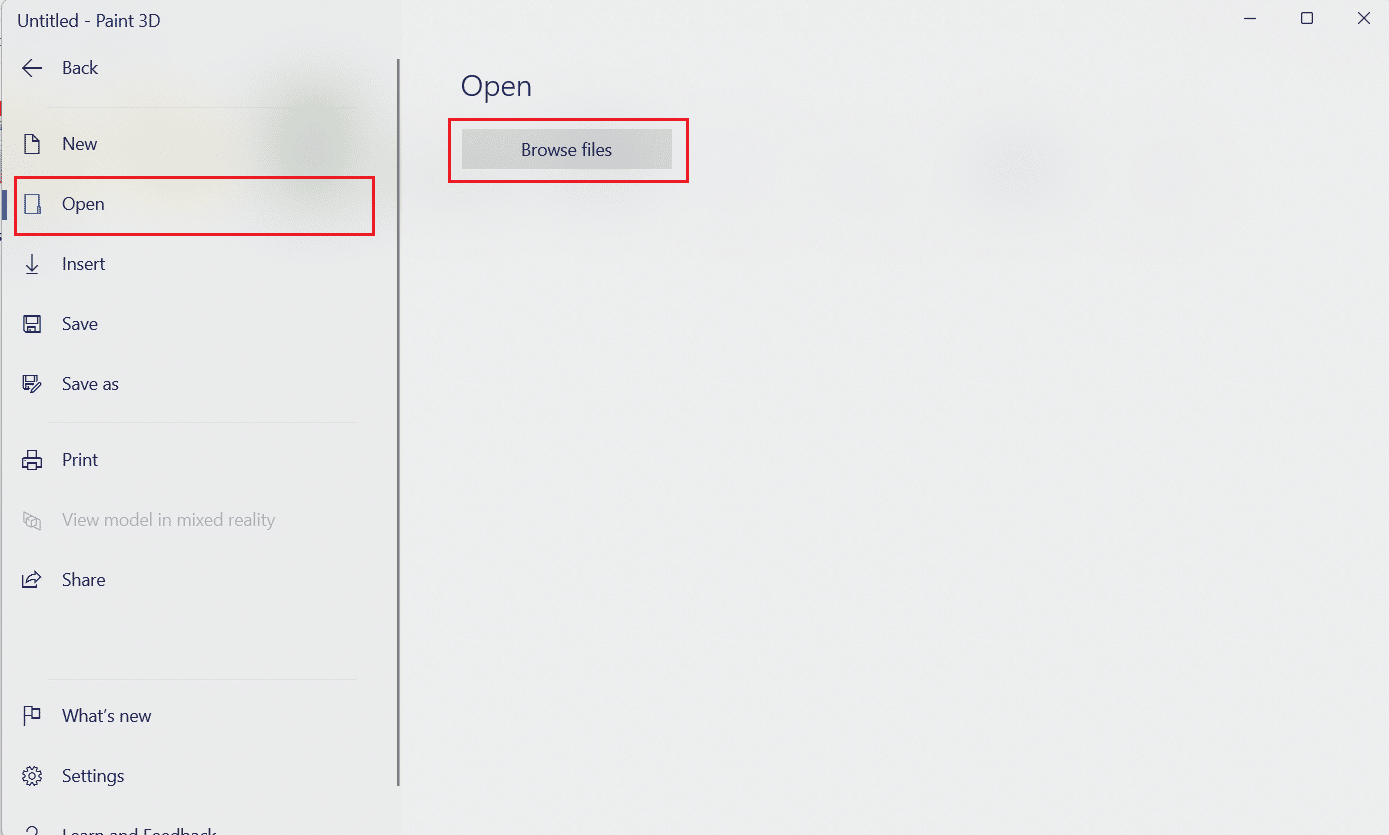 Click on New - Menu - Open - Browse files