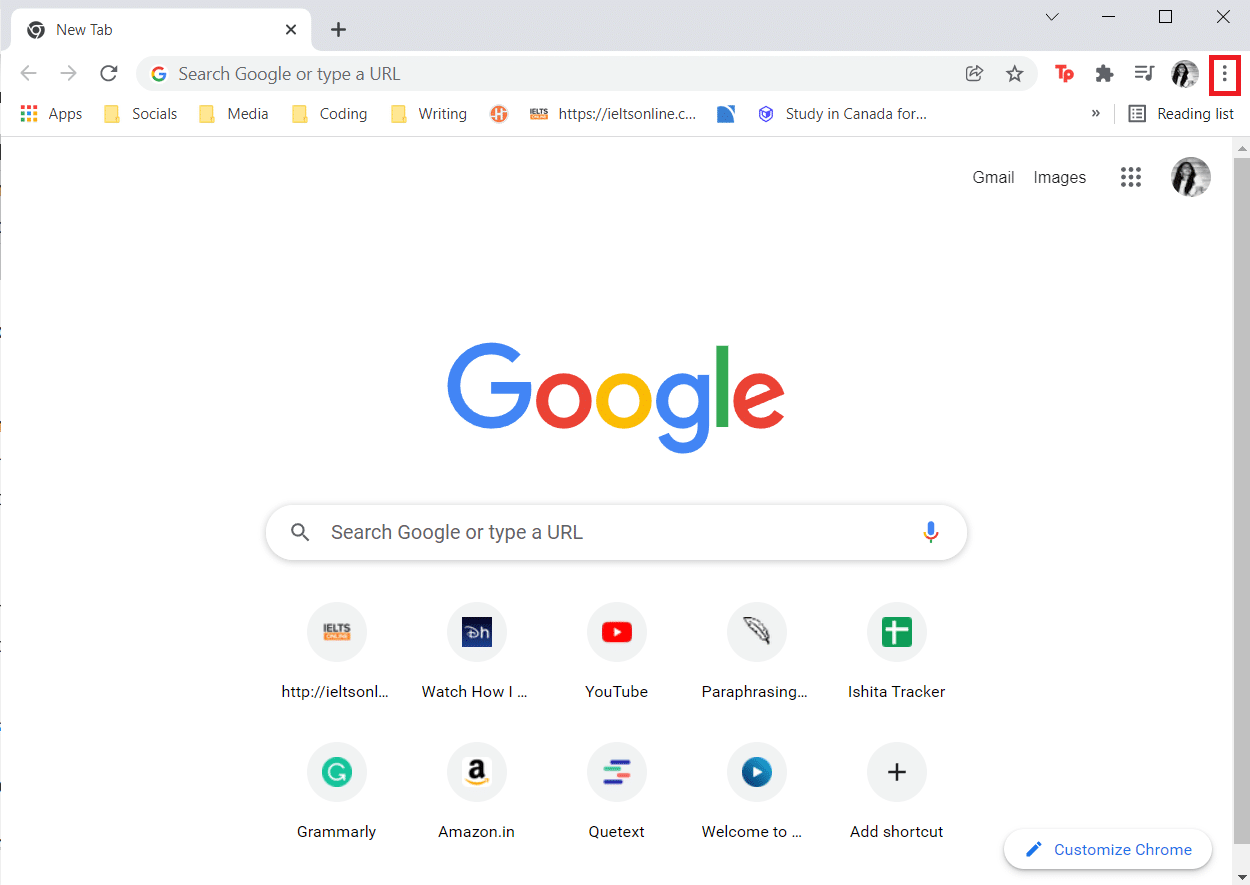 Chrome browser click the 3 dots | disable cache in Chrome developer tools
