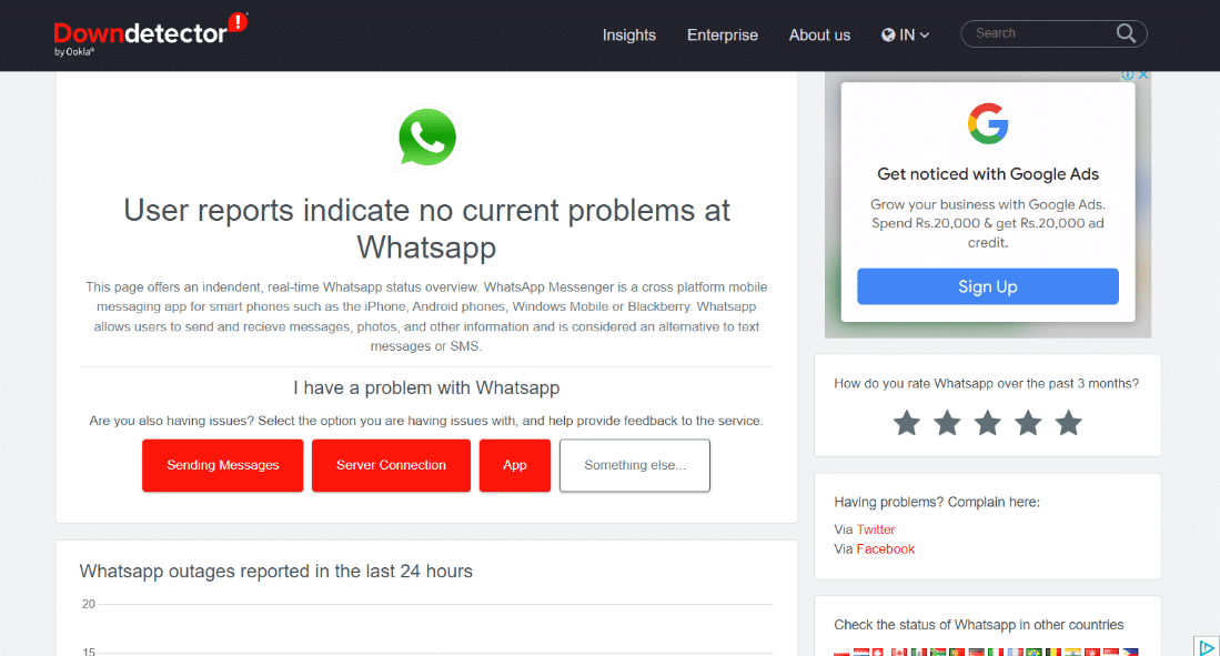 Wait for WhatsApp Time Out 