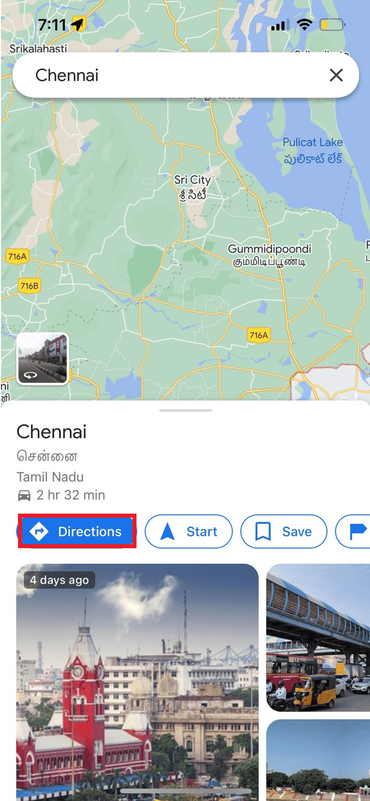 click on Directions. How to Get Google Maps Quickest Route with Multiple Destinations