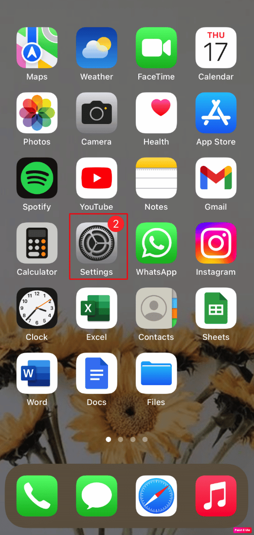 go to settings option. Fix iPhone In App Purchase Is Not Supported Error