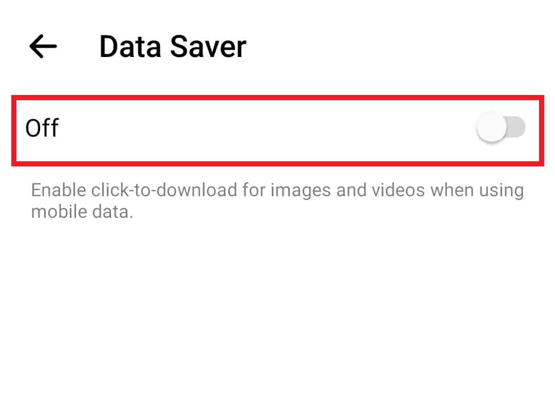 Disable the Off option