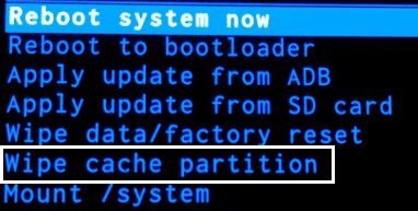 Clear Device Cache 