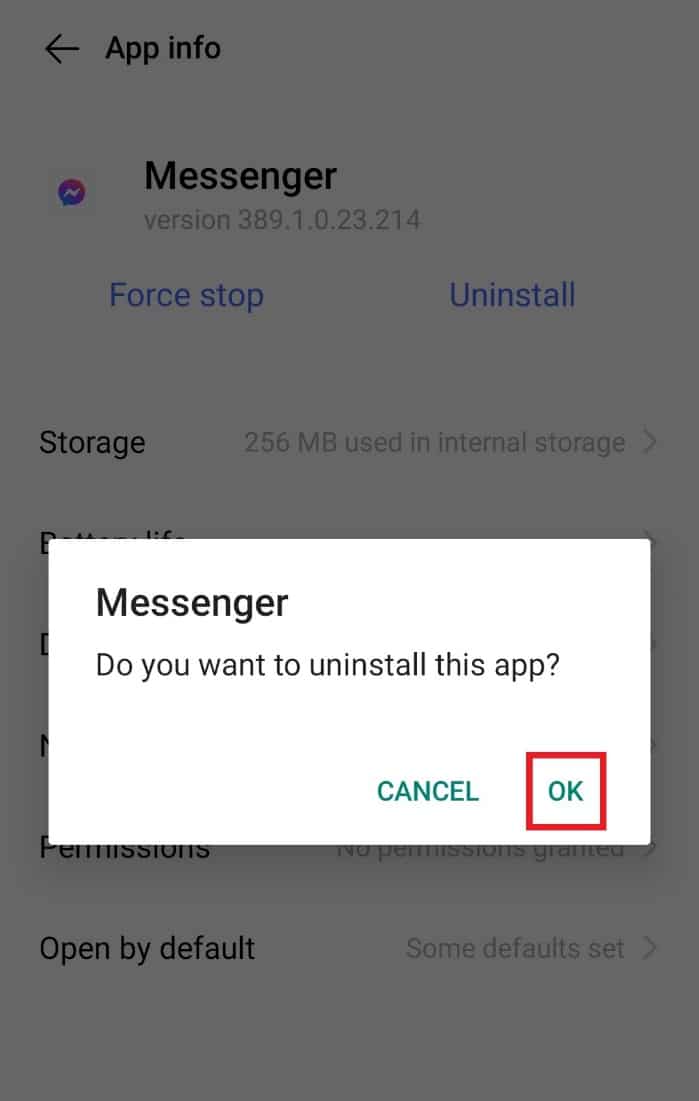 Select OK