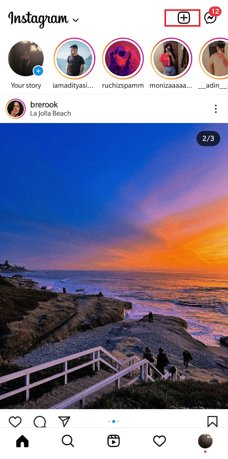 Tap on the create option.