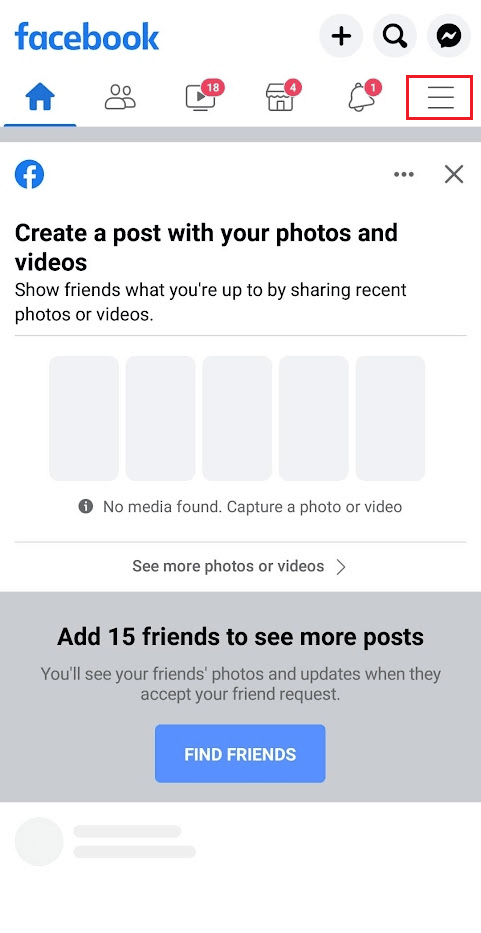 Tap on the hamburger icon from the top right side of your Feed screen | | accidentally unfriended someone on Facebook