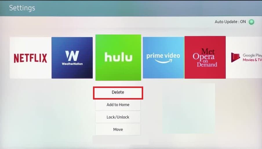 press on delete