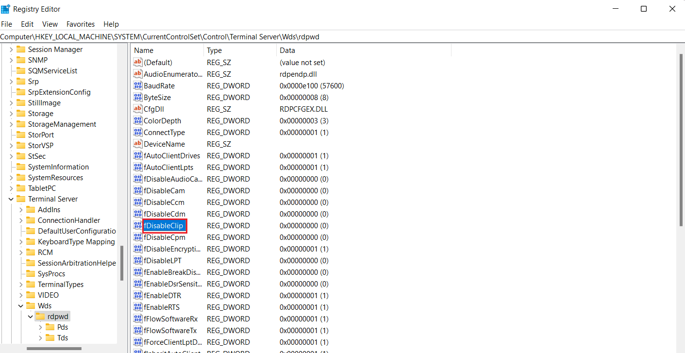 Set fDisableClip value to 0 and click OK. Fix Unable to Copy and Paste to Remote Desktop Session