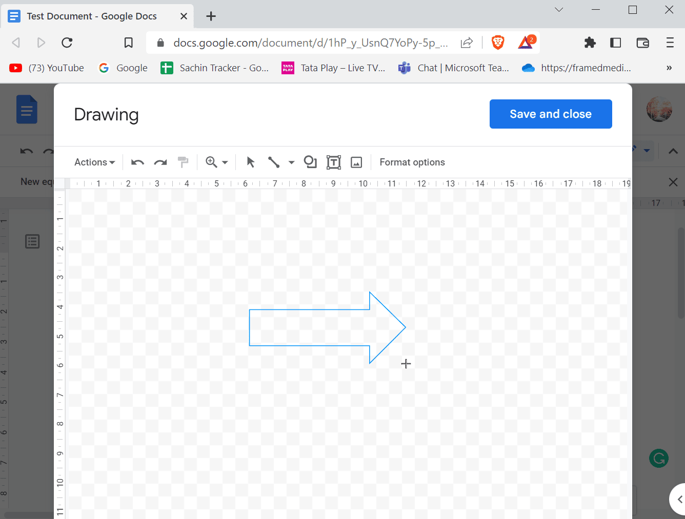 draw an arrow on the provided space. How to Add Arrows, Superscript and Symbols in Google Docs