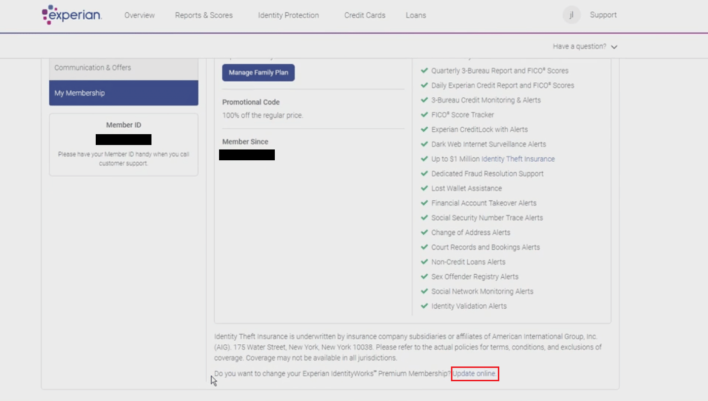 Click on the Update online link from the bottom of the page