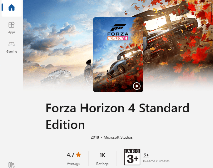 download the game again from Microsoft Store