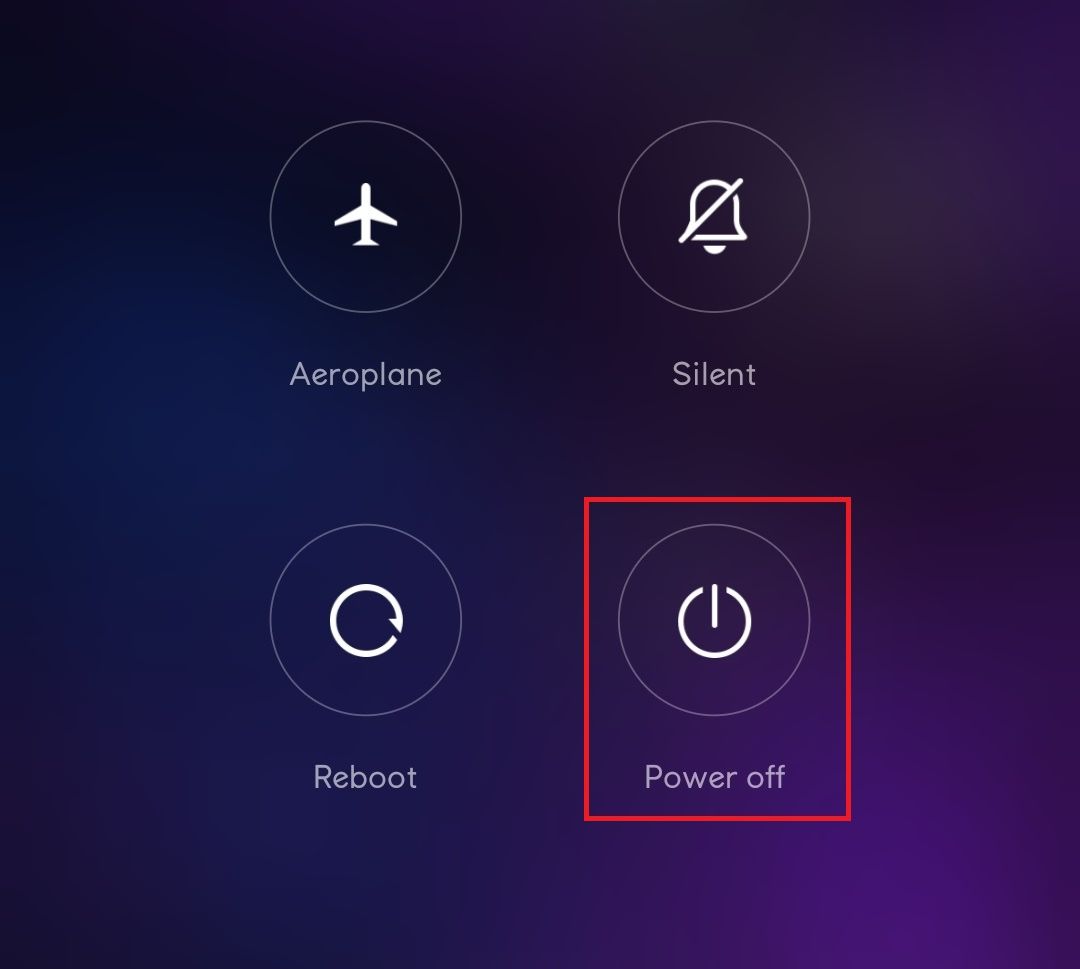 power off android