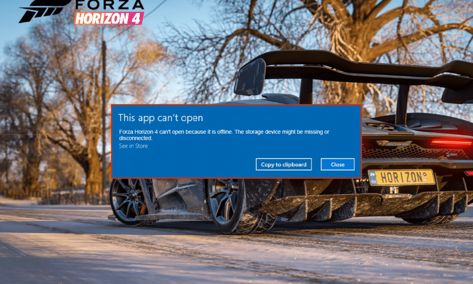 Fix Forza Horizon 4 This App Can’t Open Error