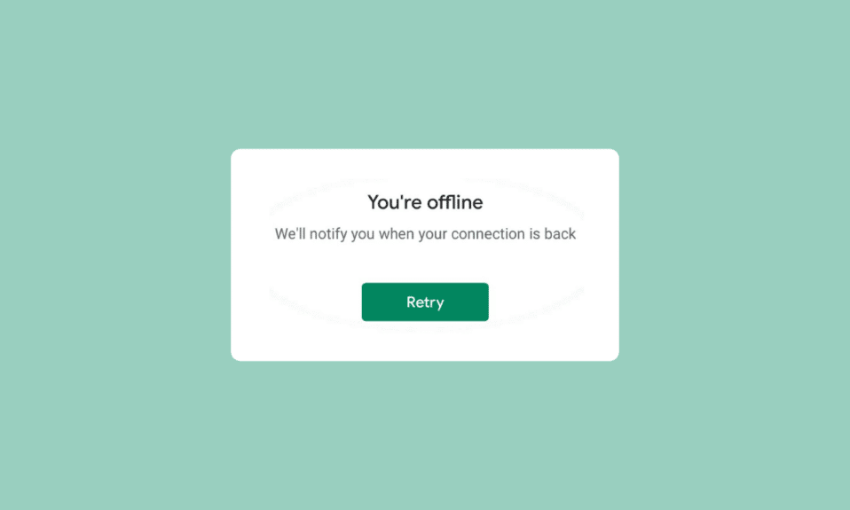 Fix Google for Android Shows Offline Issue