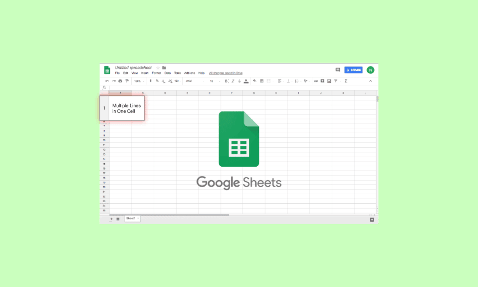 How to Add Multiple Lines in One Cell in Google Sheets