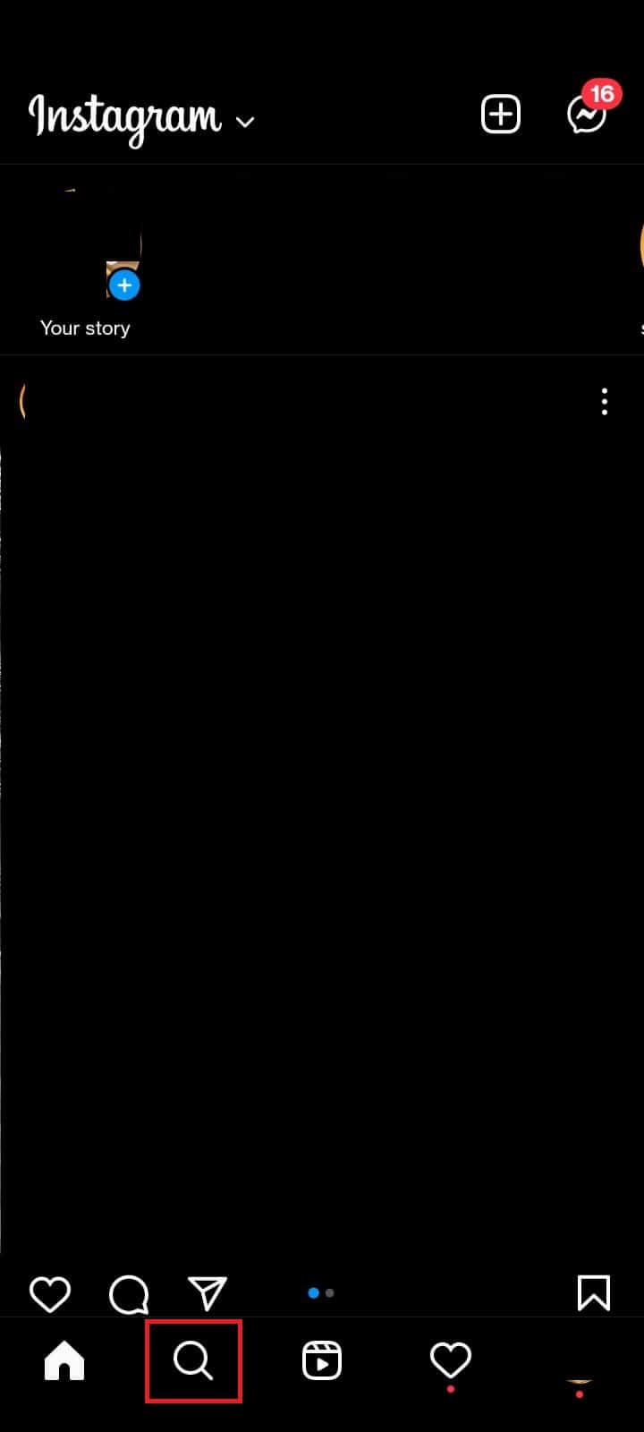 Click on the Search symbol