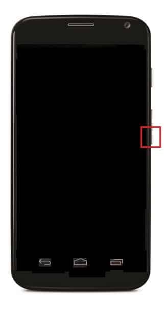 moto x smartphone volume down button
