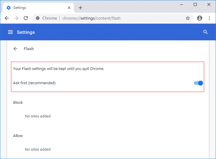 Enable the toggle for Allow sites to run Flash on Chrome. 9 Ways to Fix YouTube This Video is Unavailable in Your Country