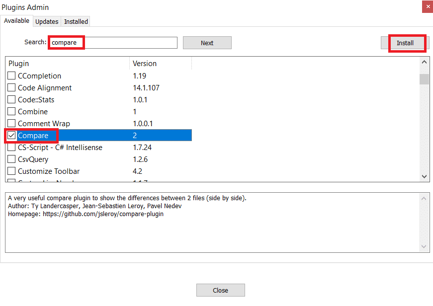 click on Install