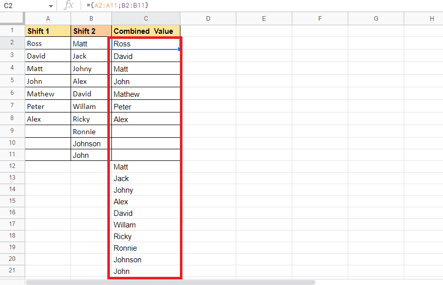 Press Enter key to get the target value 