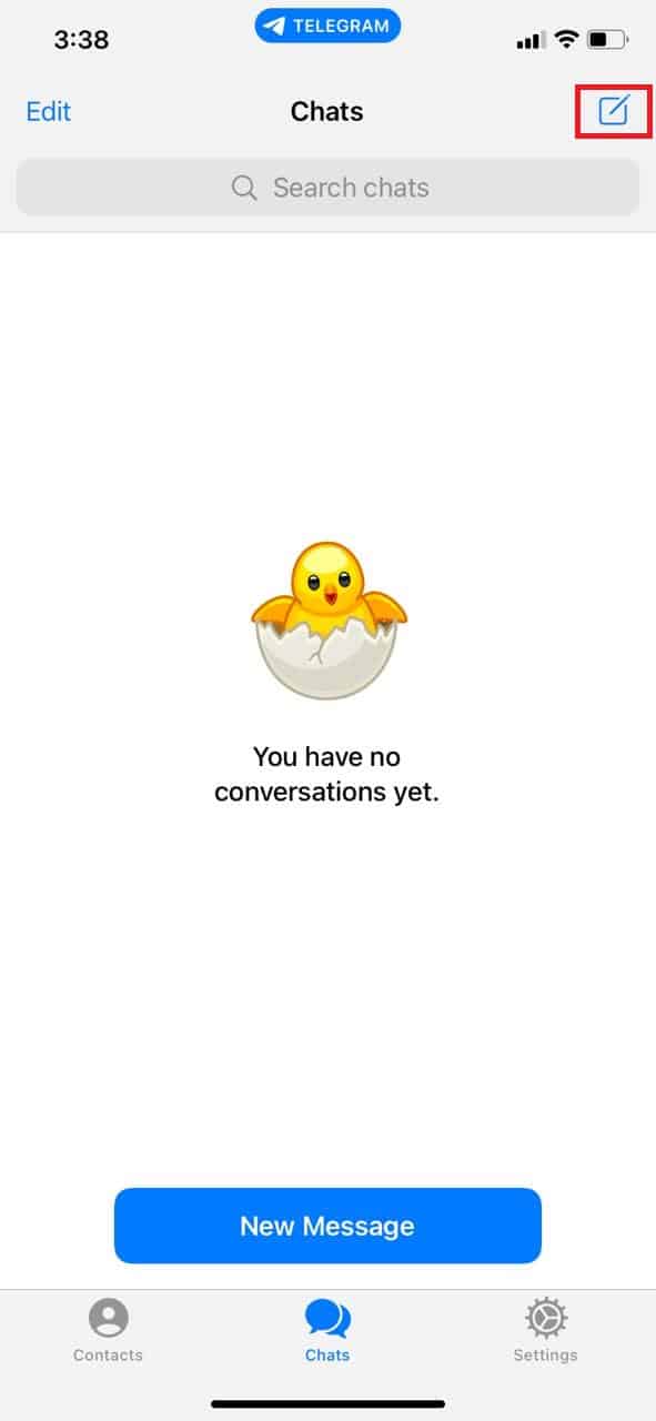 Tap on the notepad icon. How to Create Telegram Channel