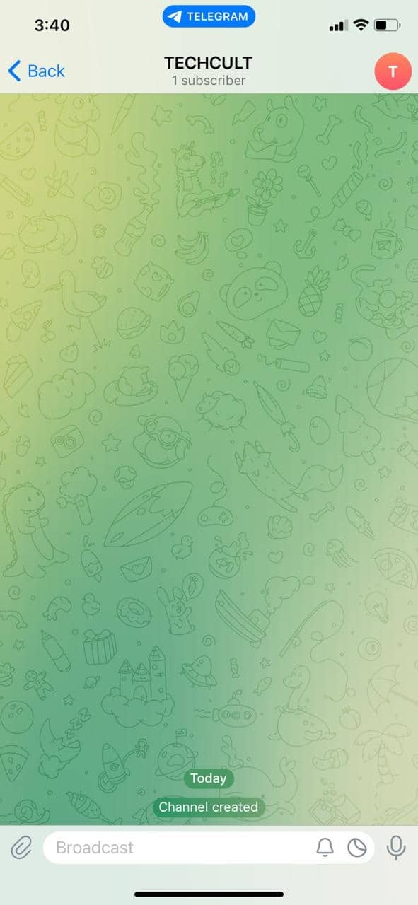 This is how your Telegram channel will look on your iPhone 