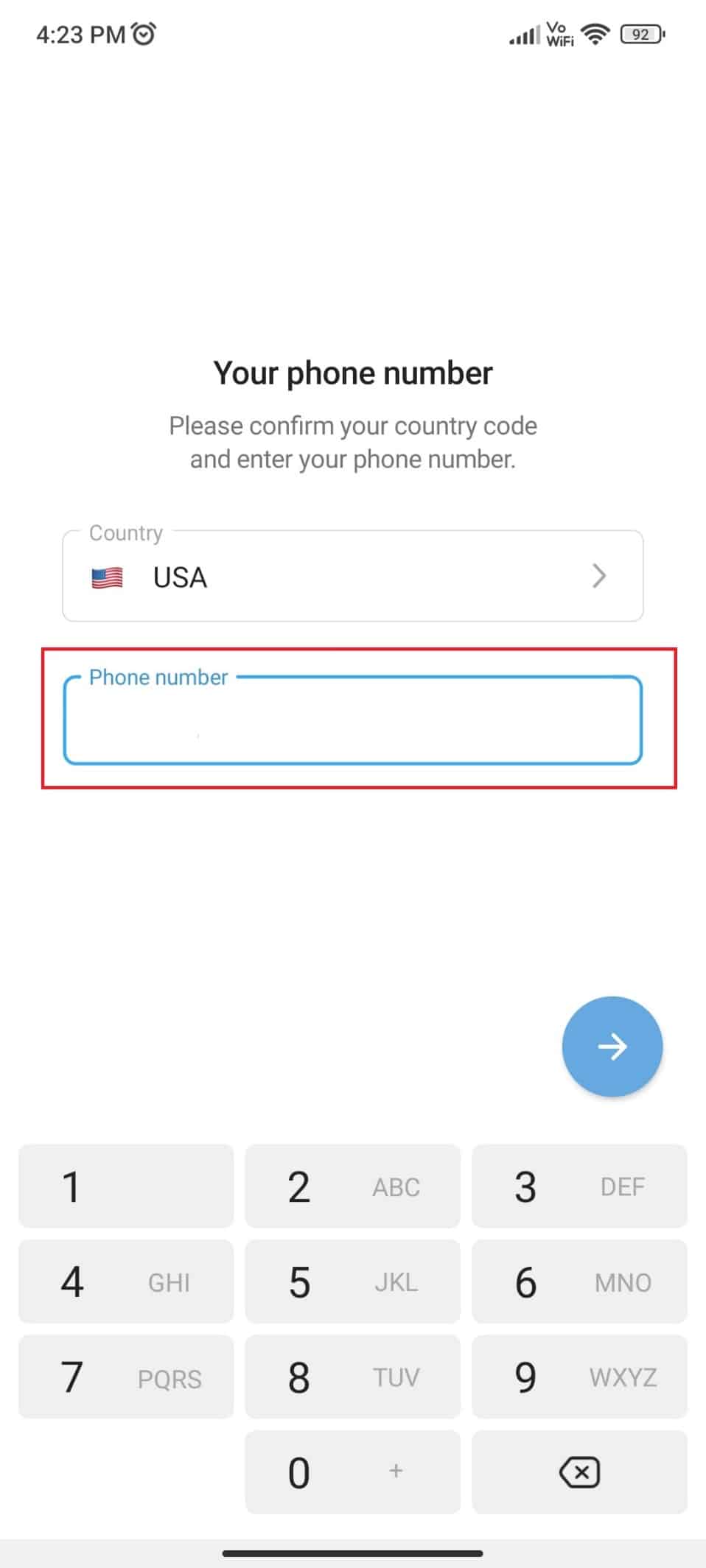 Enter the business phone number. How to Create Telegram Channel