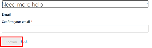 Type in your email address and click on the Confirm button, the GroupMe support team will contact you.