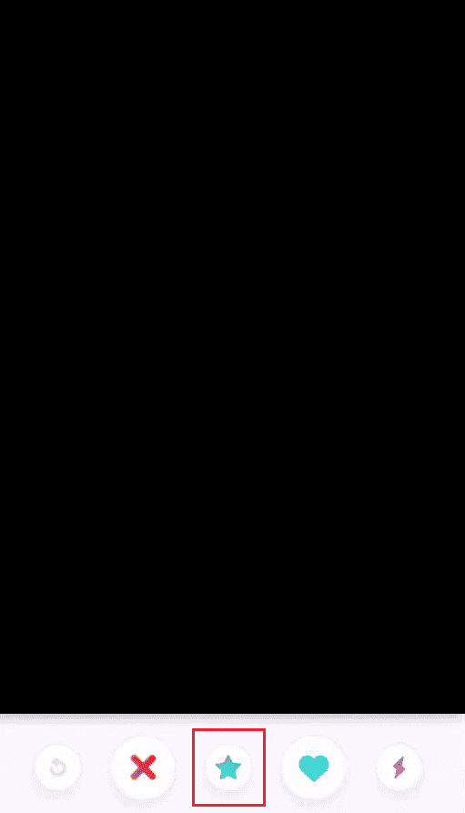 super-like option - blue star icon