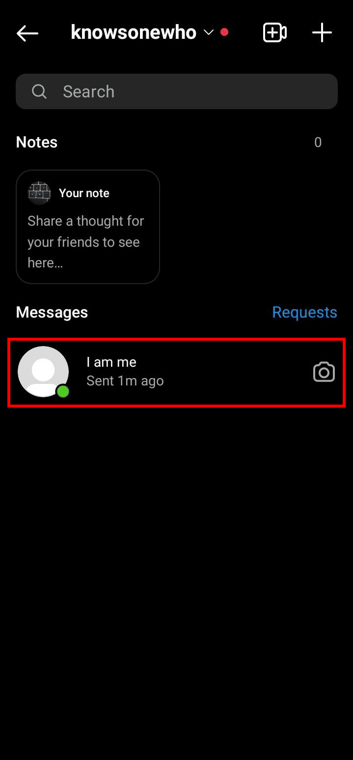 Tap on the chat from the list | 