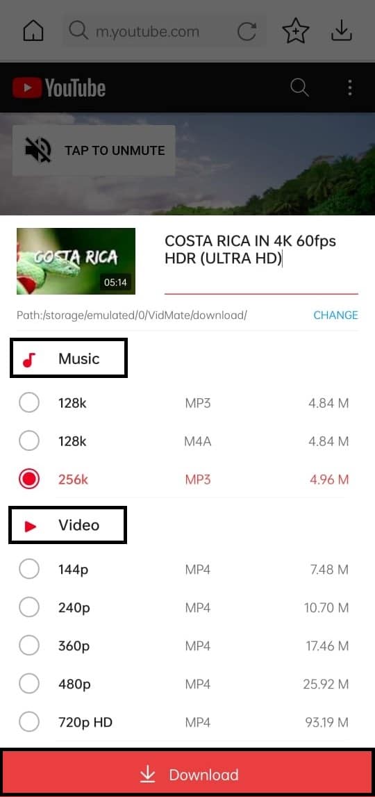 downloading video from vidmate | How to Download YouTube Videos in Mobile Gallery