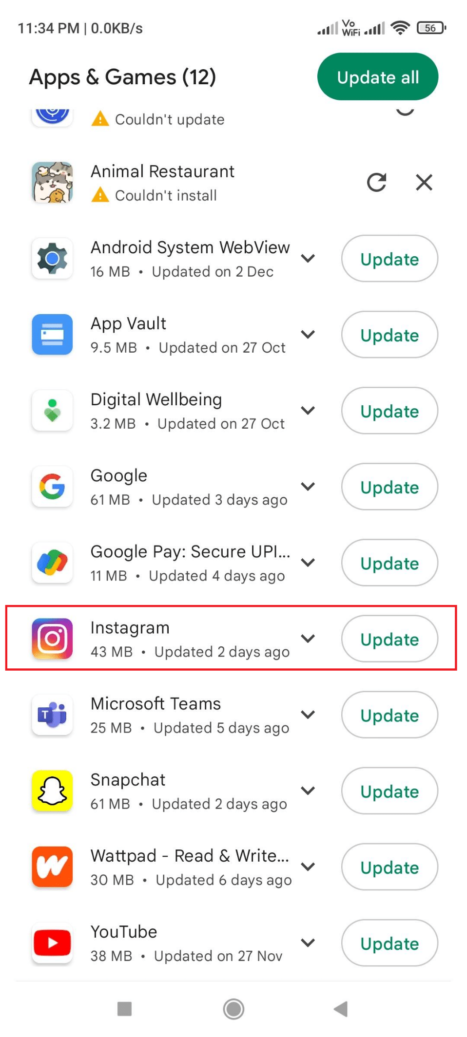 Instagram Update on playstore | How to Fix Black Instagram Photos