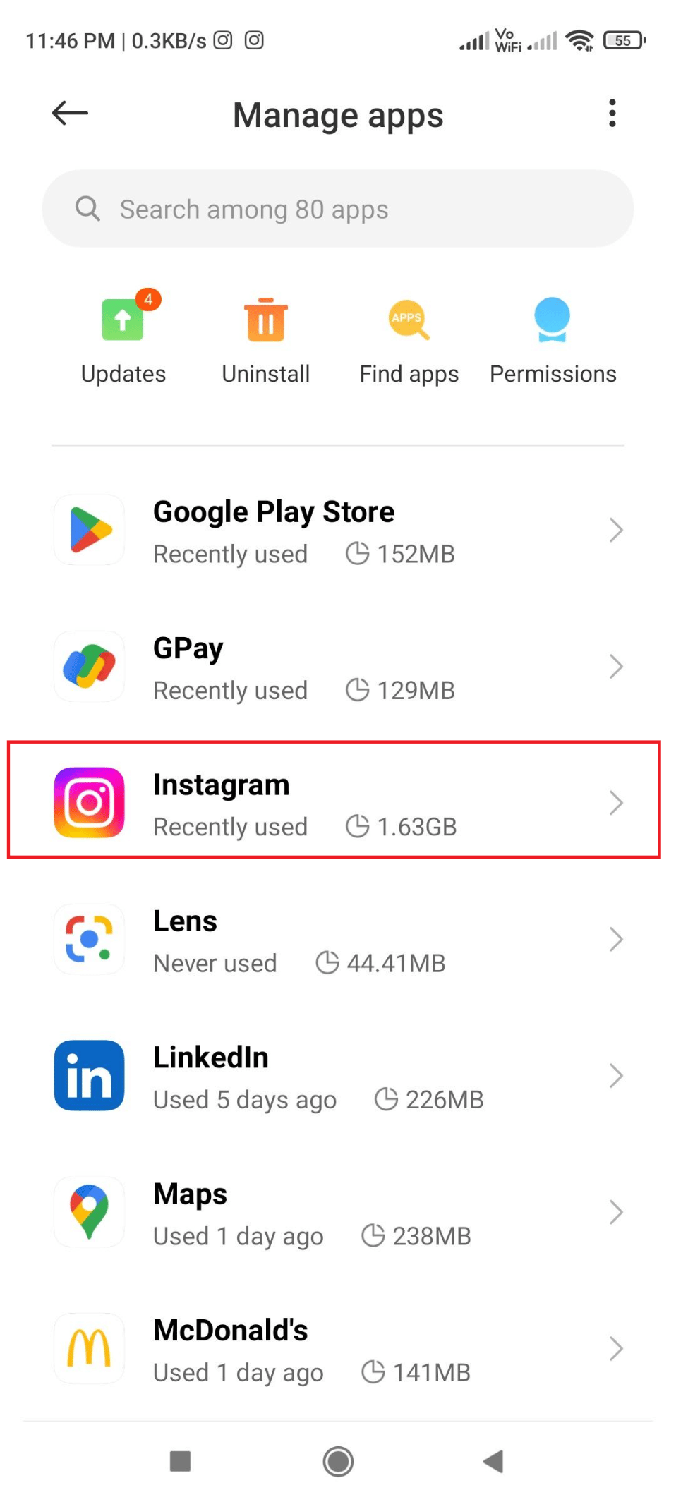 Navigate Instagram and tap on it. | | How to Fix Black Instagram Photos