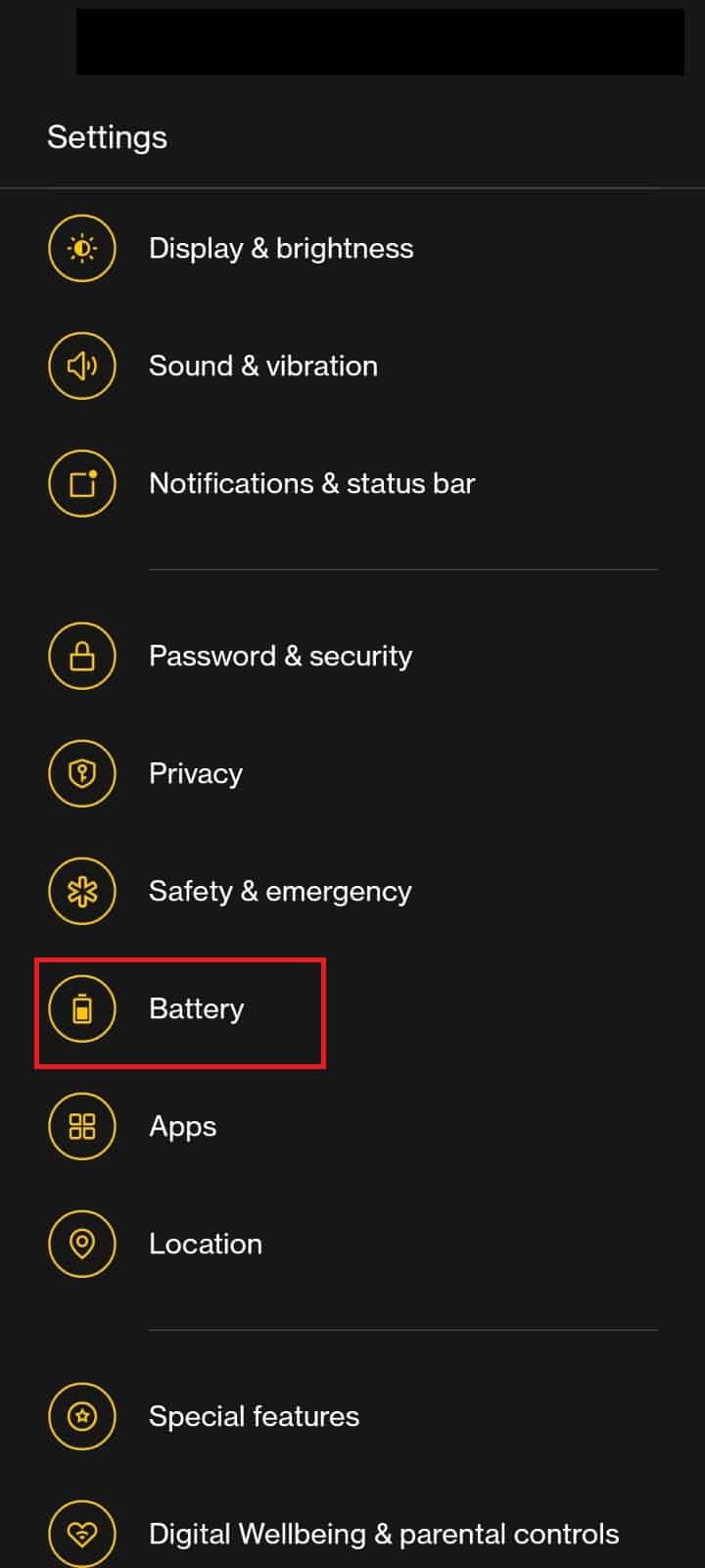 Select Battery