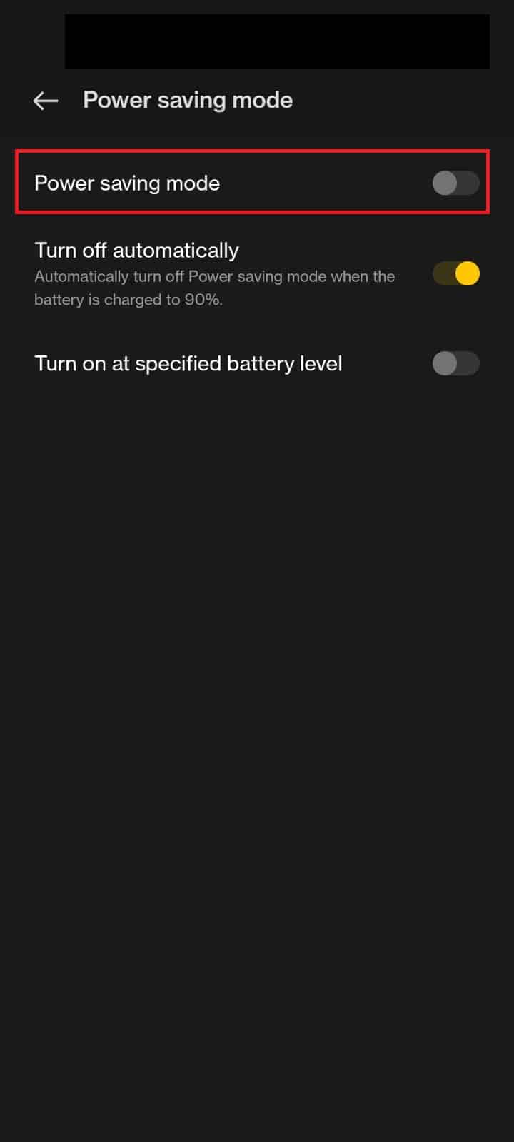 Turn off Power Saving Mode | How to Fix Black Instagram Photos
