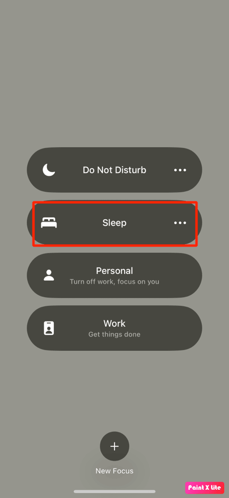tap on sleep
